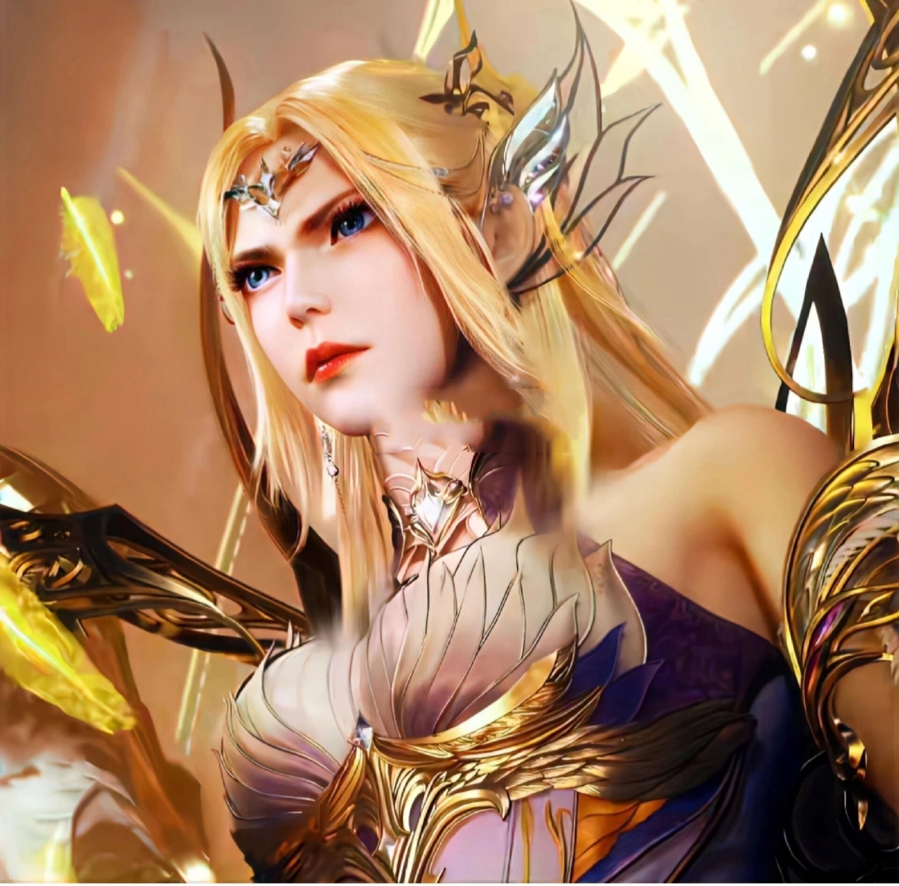 斗罗大陆高清壁纸1——千仞雪 啊啊啊!小雪成神后的建模也太好看了吧!