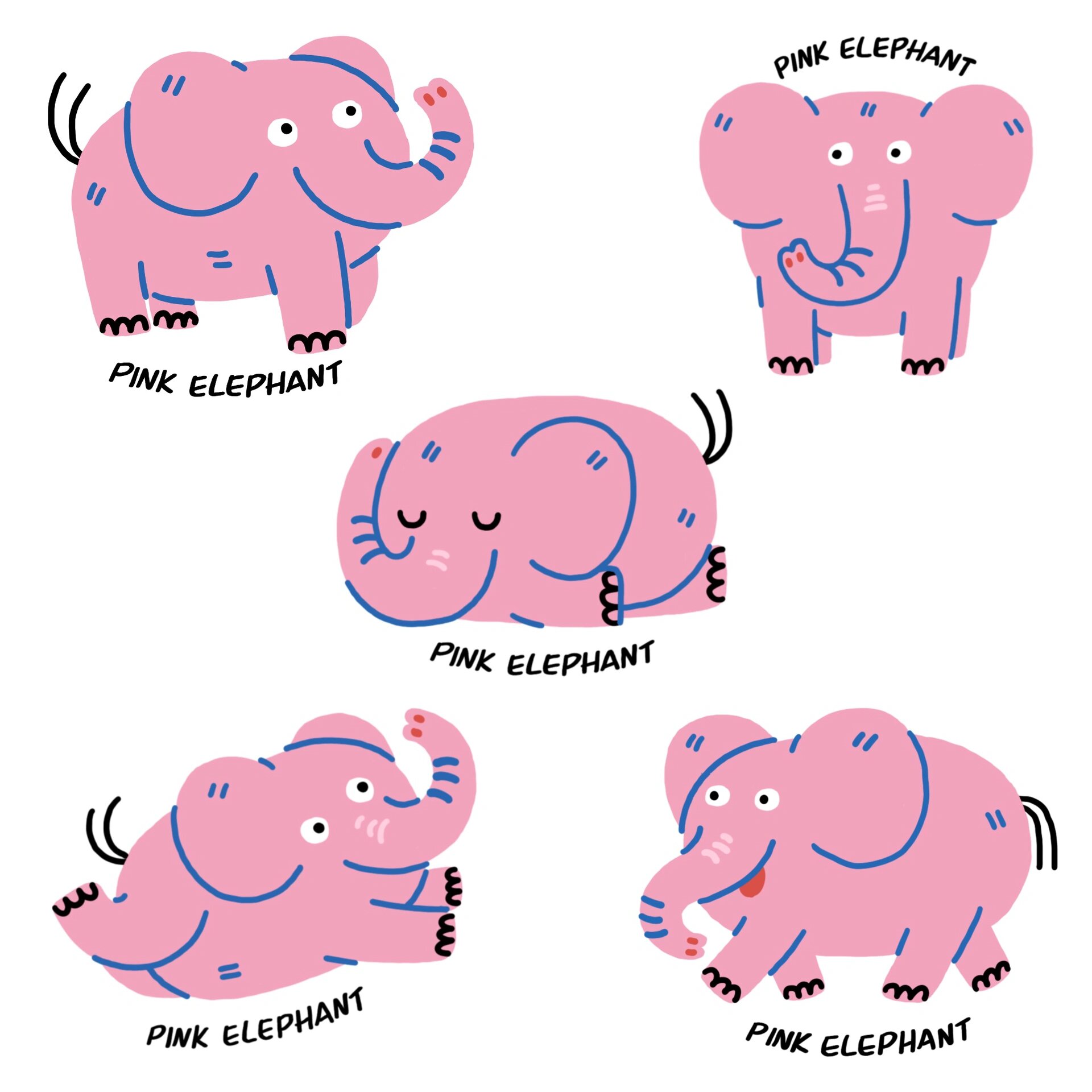 粉色大象pink elephant