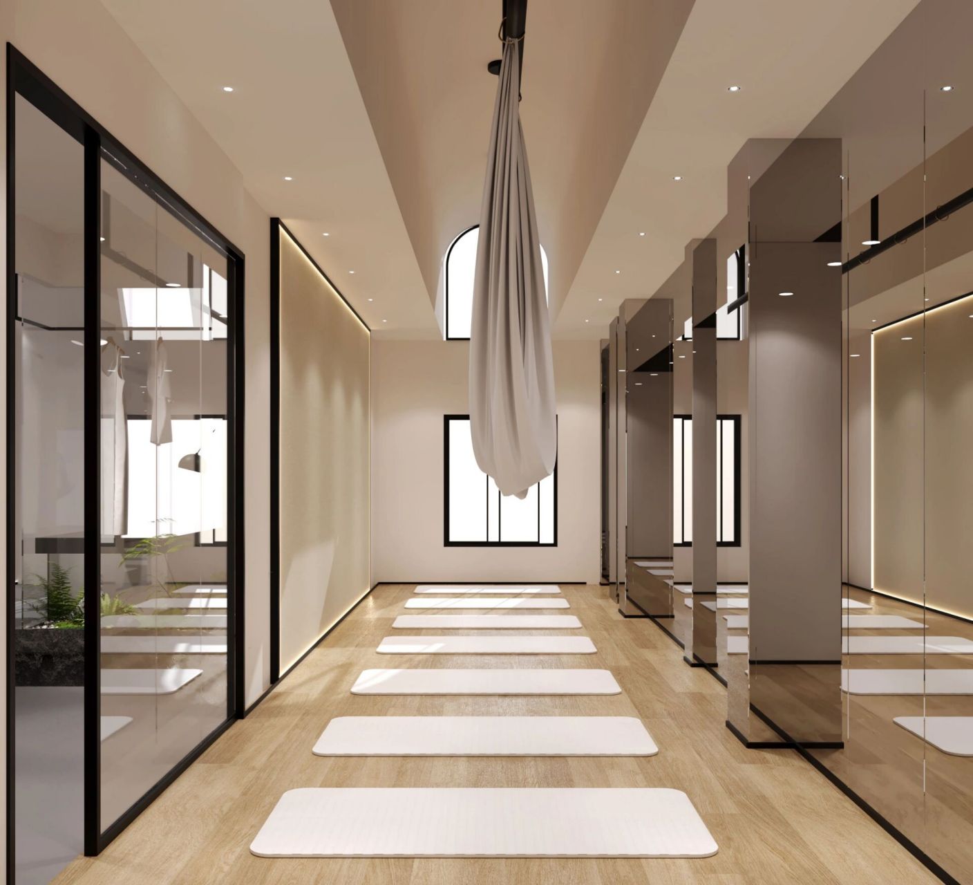 瑜伽馆装修,禅意风一定是首选 瑜伽馆装修,禅意风一定是首选,新中式