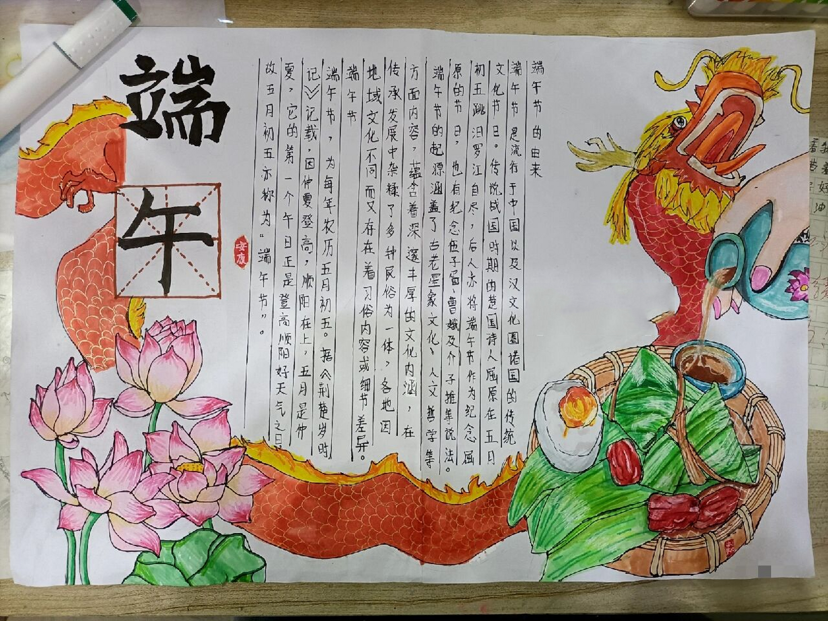 端午节手抄报