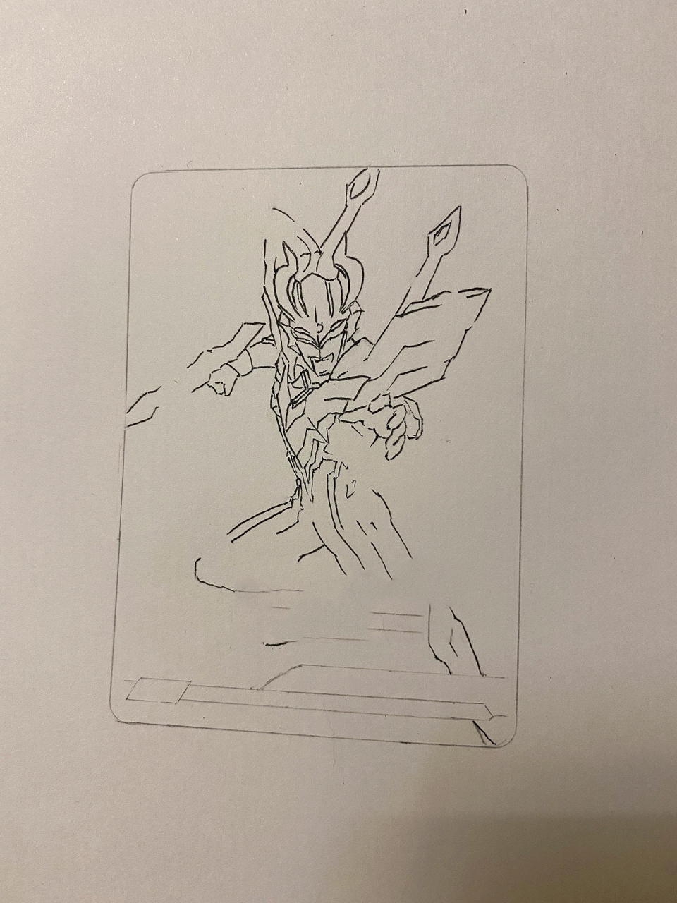 23终极赛罗闪耀型mr卡绘制过程 终极赛罗闪耀型超详细绘画过程,很