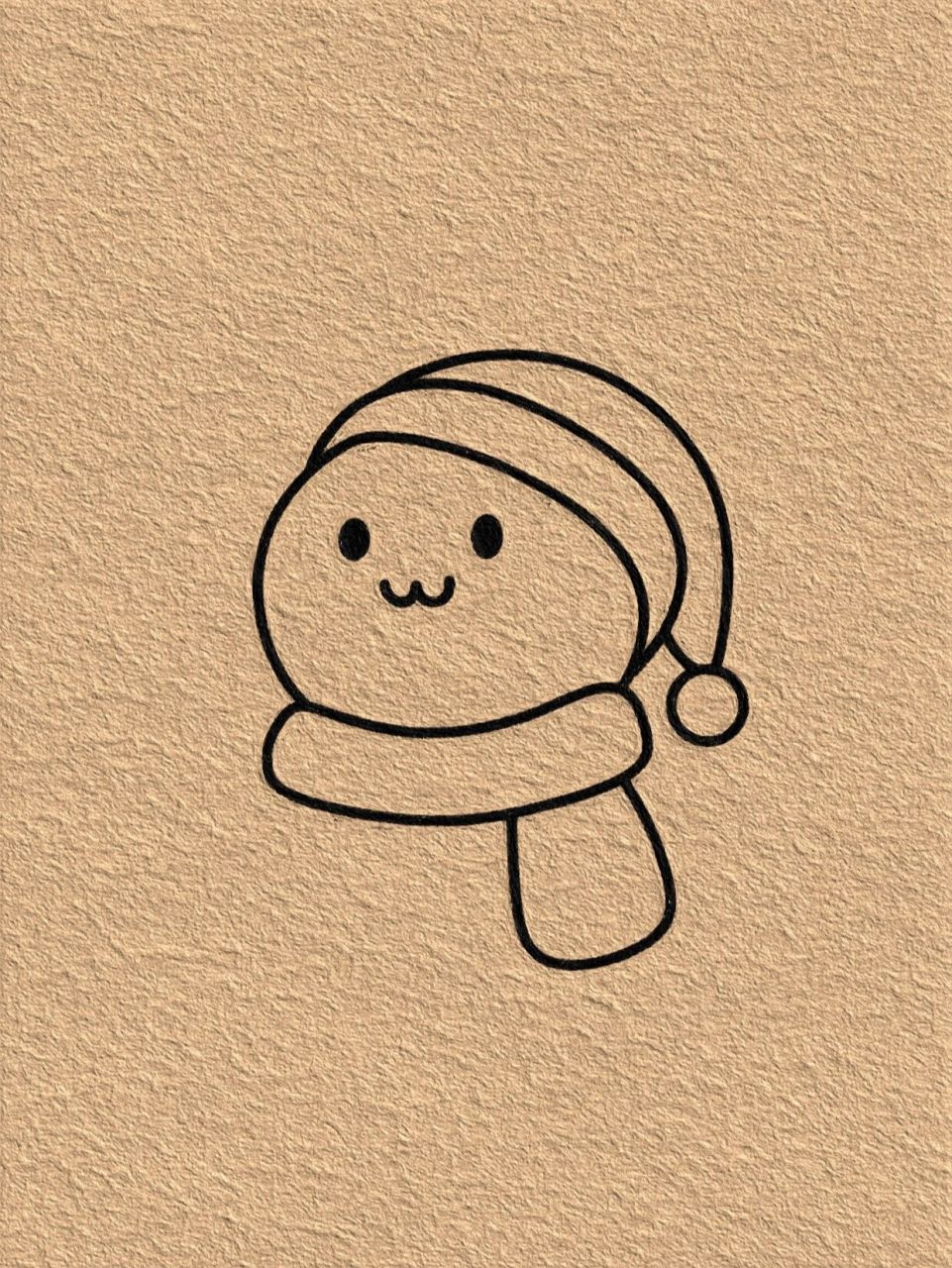 雪人和它的糖葫芦97简笔画绘画教程 这个冬天甜甜的95