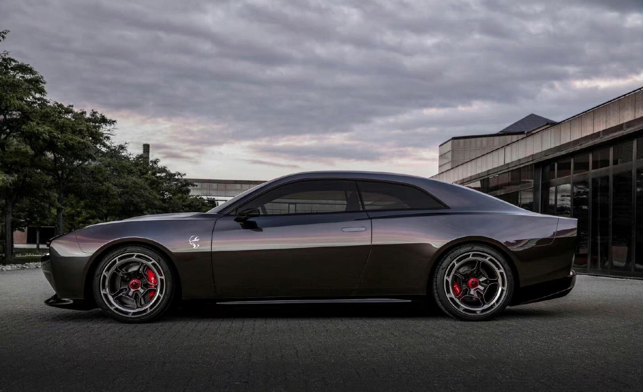 道奇发布了charger daytona srt概念车,纯电动力.