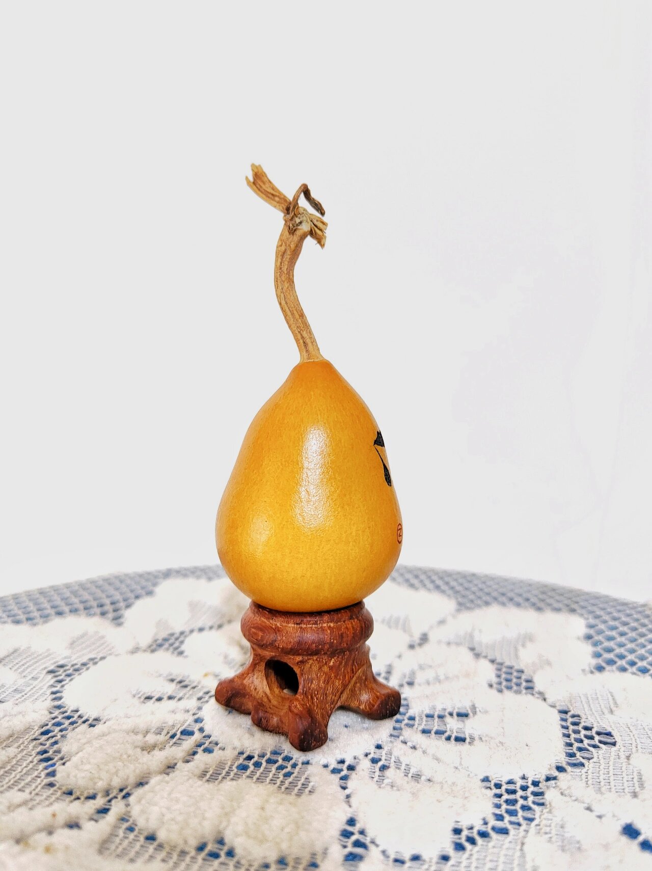 【阿樟玩趣】禅意文玩墨刻葫芦水墨字 【佛】文玩墨刻葫芦天津嘴葫芦