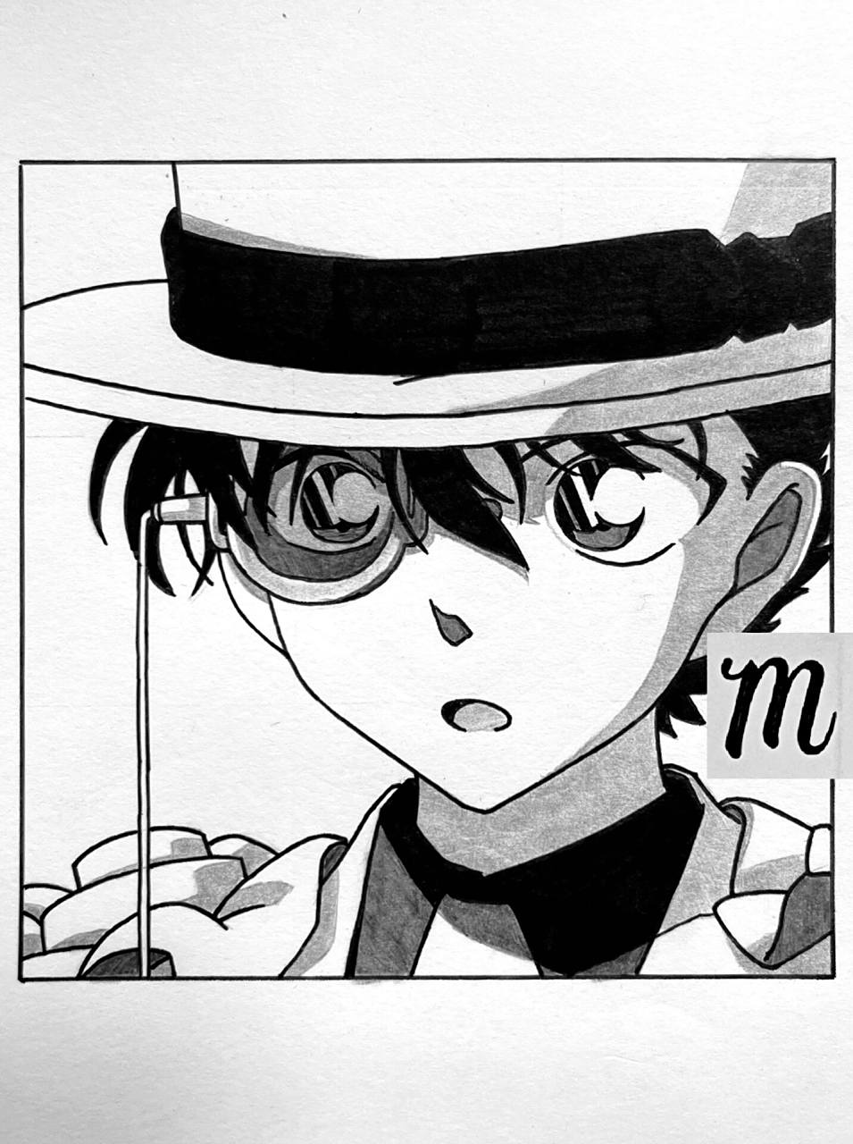 手把手教你画7915怪盗基德 工具:勾线笔,铅笔