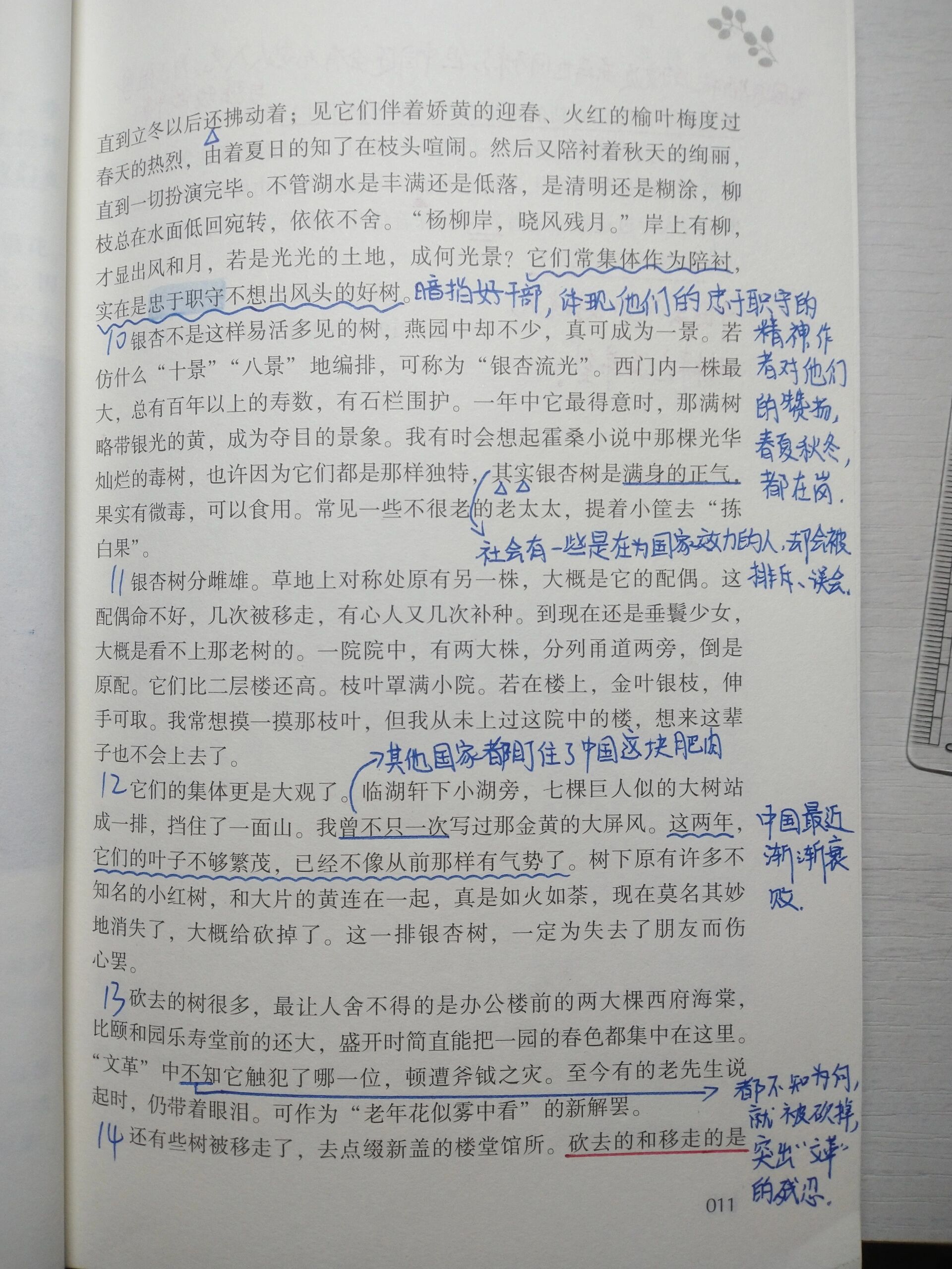 弄完啦!《燕园树寻》批注