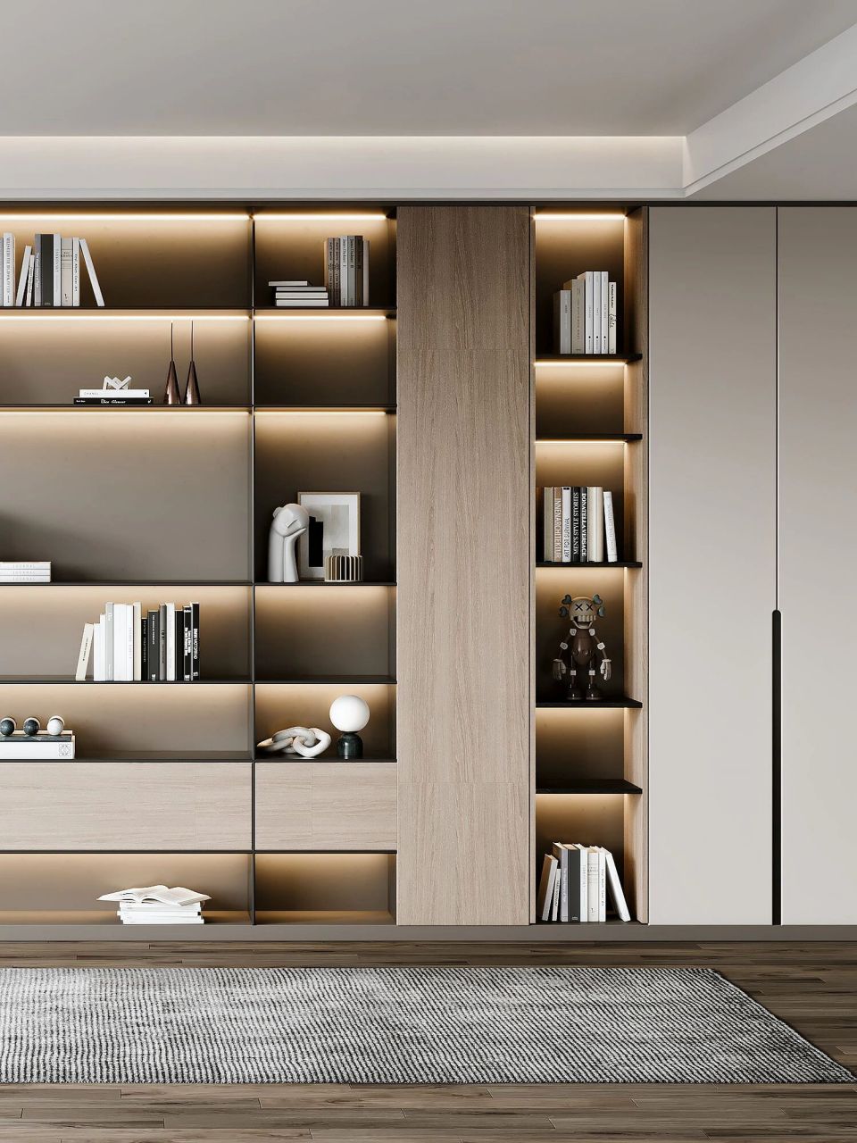 6款现代简约书柜设计合集,赶紧收藏!