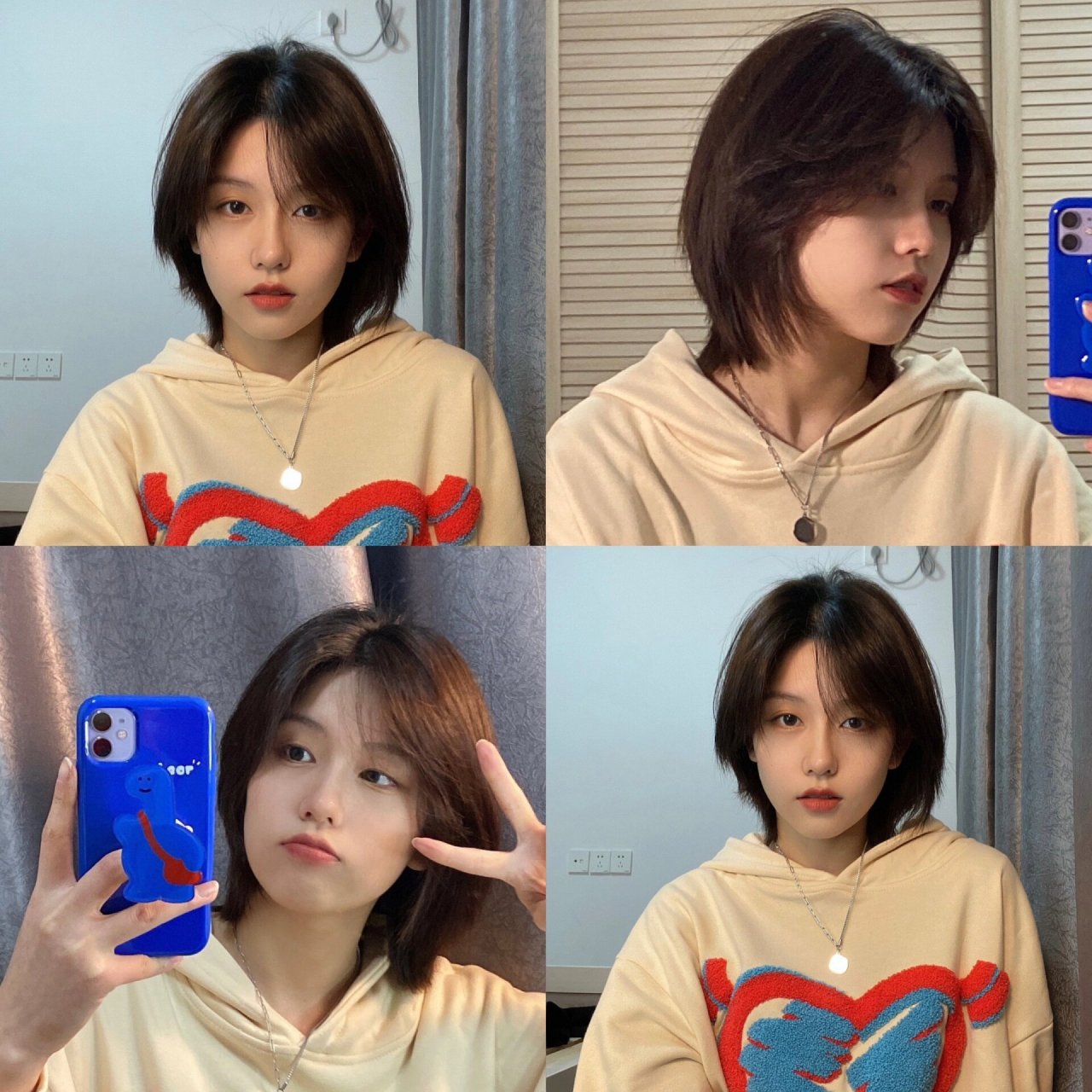 初恋头 短发留长尴尬期过渡发型 甜美可爱 炒鸡减龄的一款女生短发