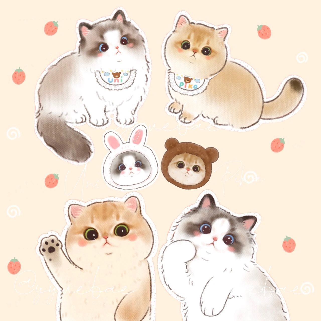 96宠物头像|超级无敌可爱的q版猫猫画像 作为一个之前一直都很喜欢