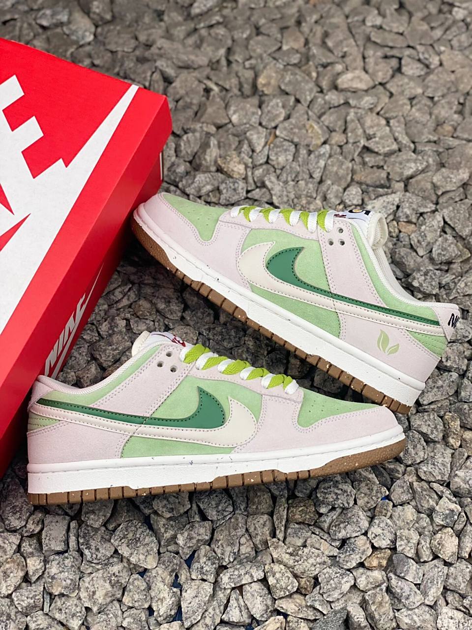 nike dunk low se "85" 白绿双勾四叶草 nike dunk low se "85" 白绿