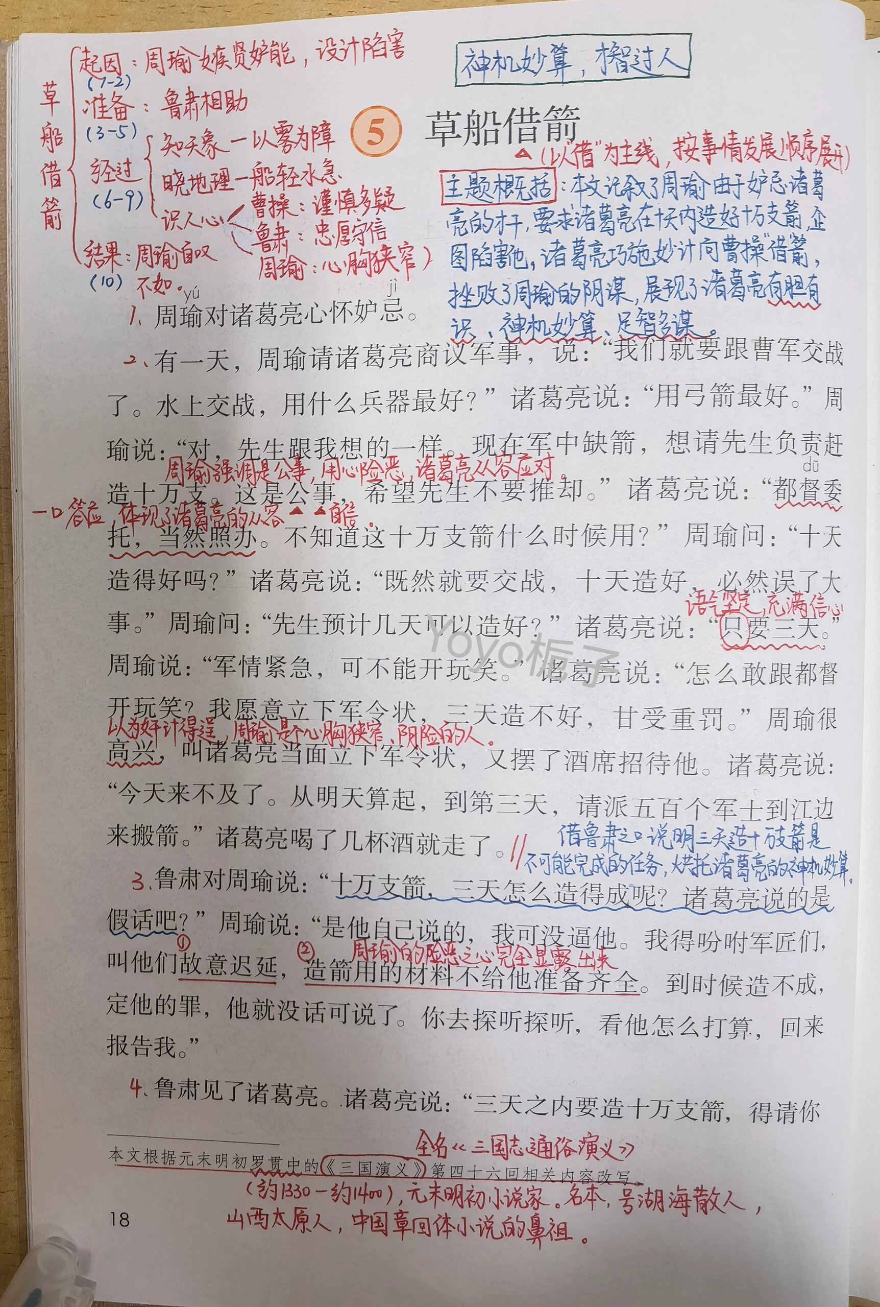 草船借鉴笔记图片