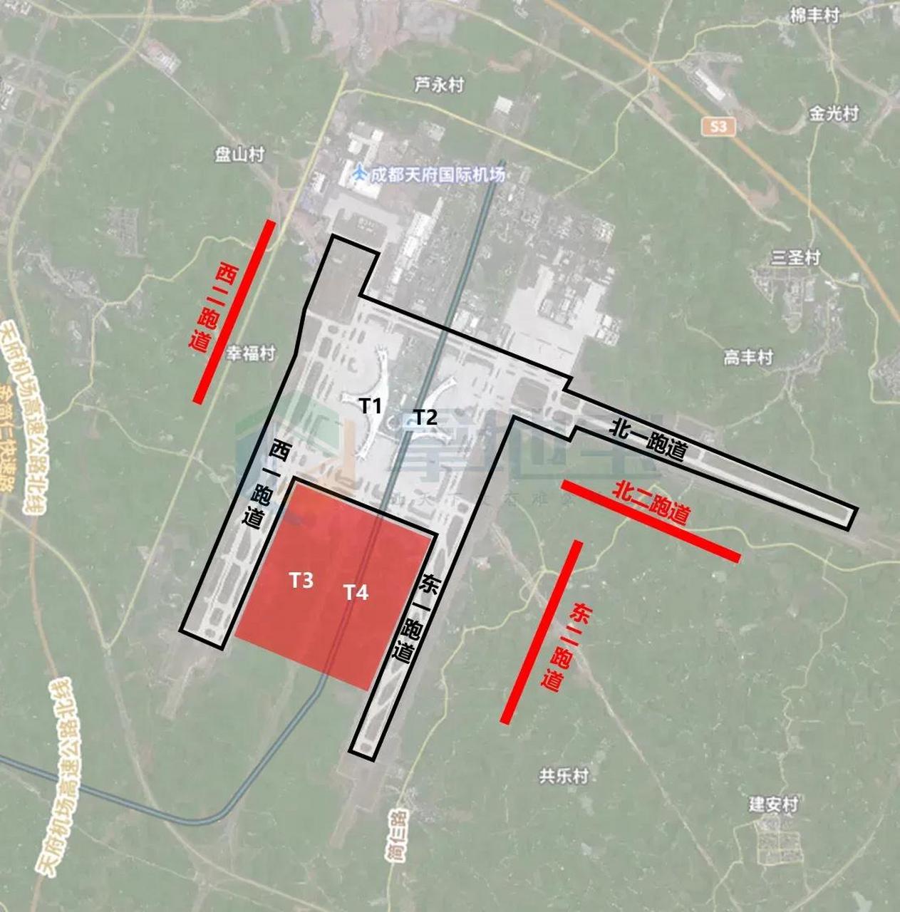 天府国际机场规划图片