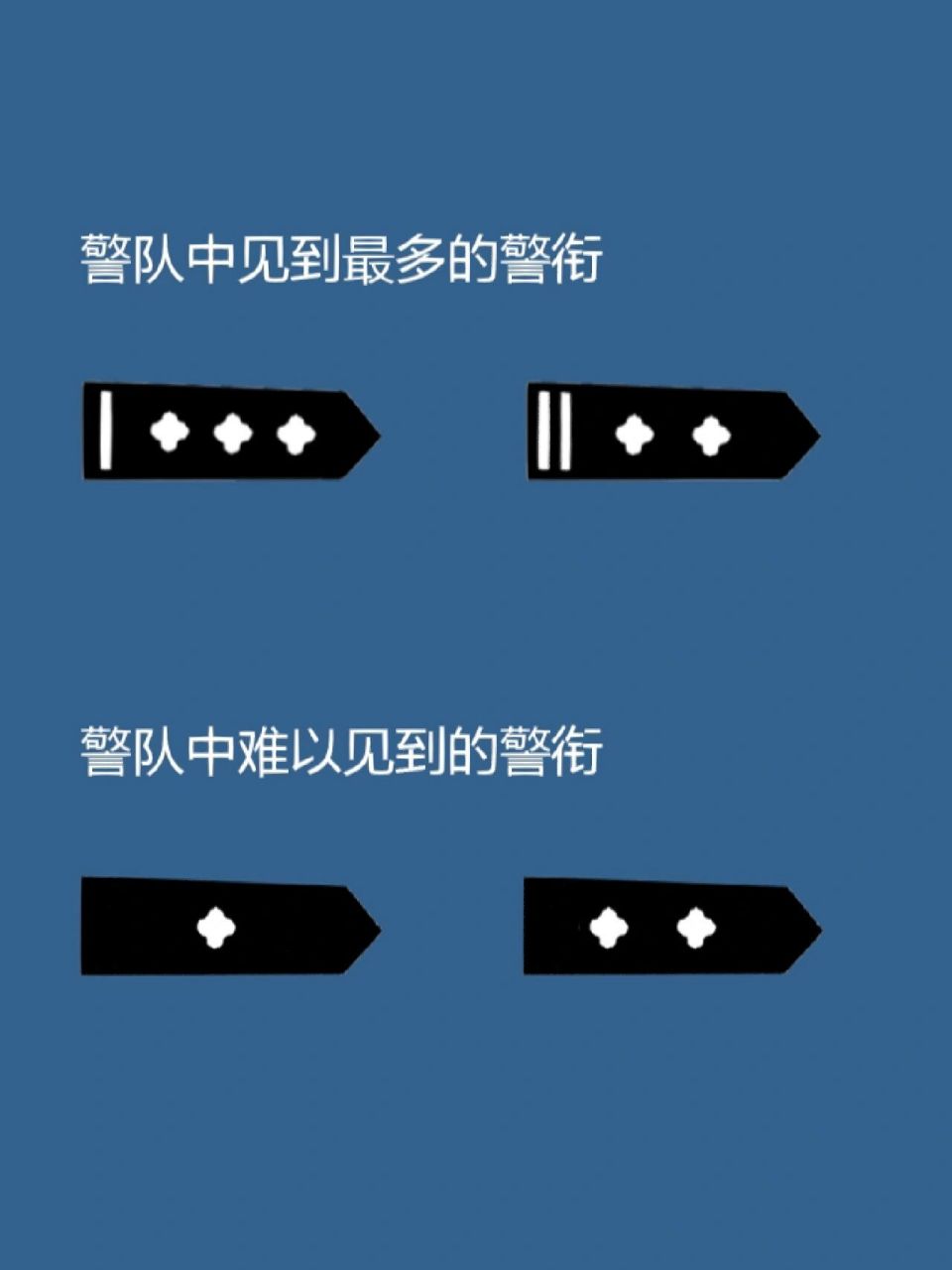 警队中见到最多的警衔 警队中难以见到的警衔  三监往上也是难得一见