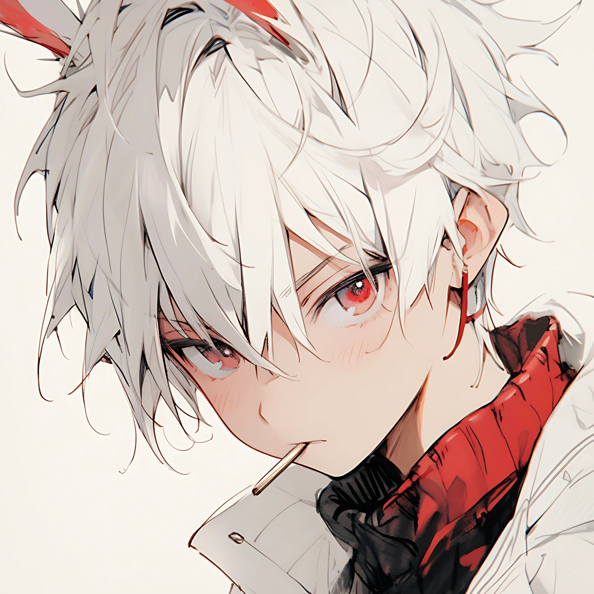 白发兔兔主题男头,这么好看你心动了吗?