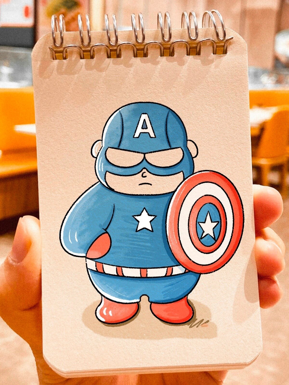 肥胖版漫威超级英雄简笔画教程|每天一画画