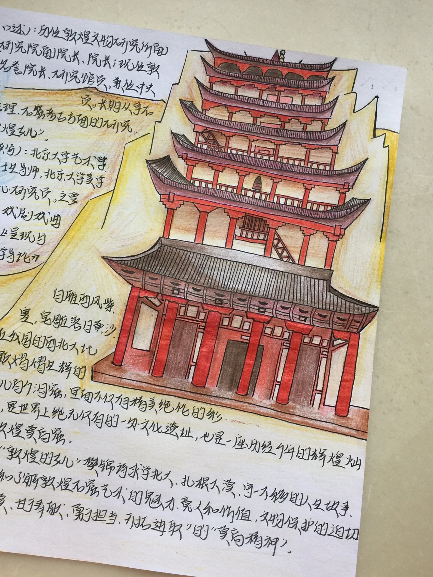 《我心归处是敦煌》手抄报