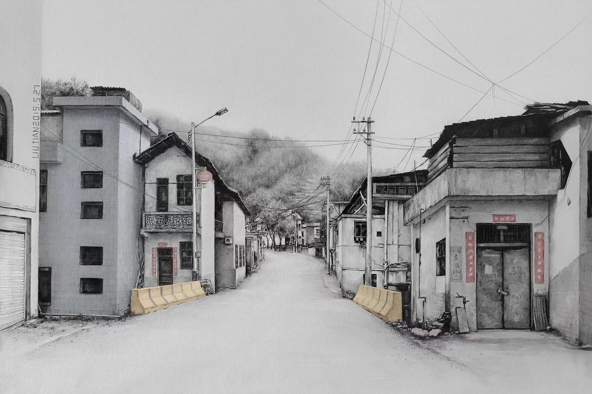 素描风景—街道