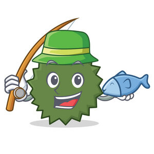 可以作为头像的卡通榴莲.