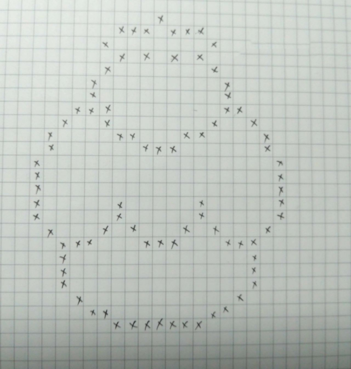 格子画(临摹)草莓蛋糕