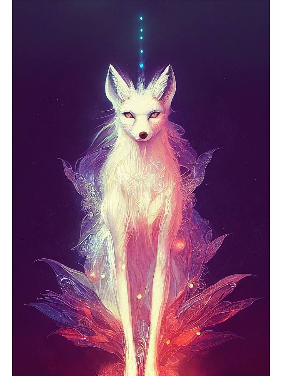 深山修炼渡千年, 今朝脱骨成狐仙.