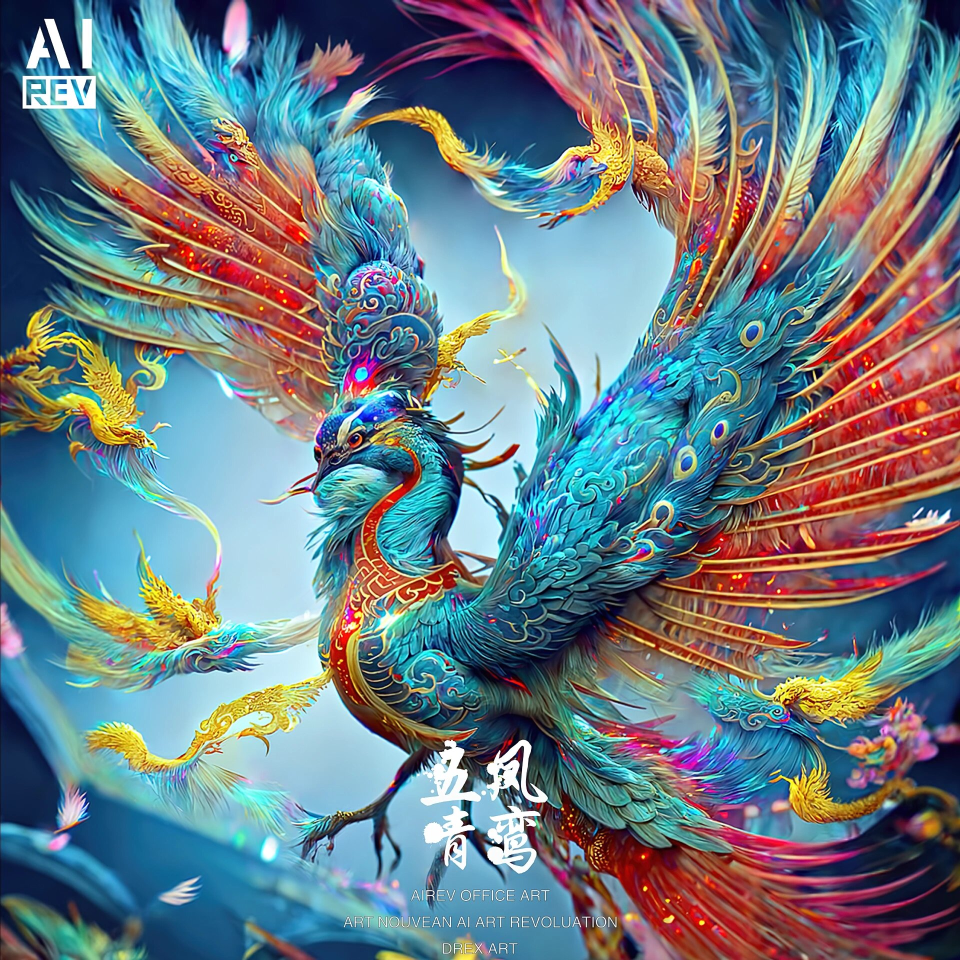 五凤-青鸾 神话神兽设计