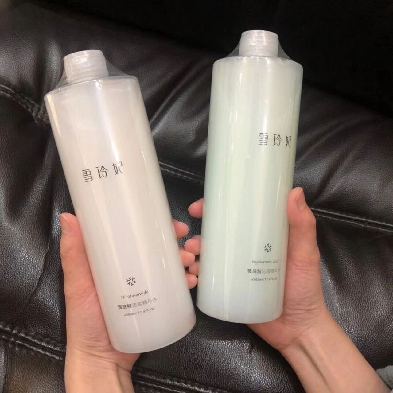 18 雪玲妃烟酰胺透皙精华水500ml 雪玲妃玻尿酸沁润精华水500ml