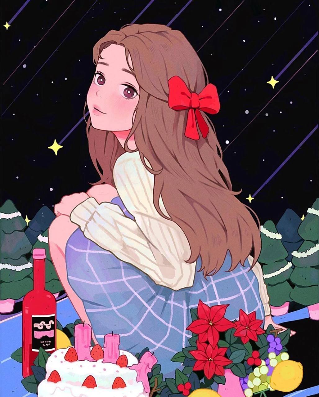 100位宝藏插画师|96131清新人物形象插画 ubokhee(37303331