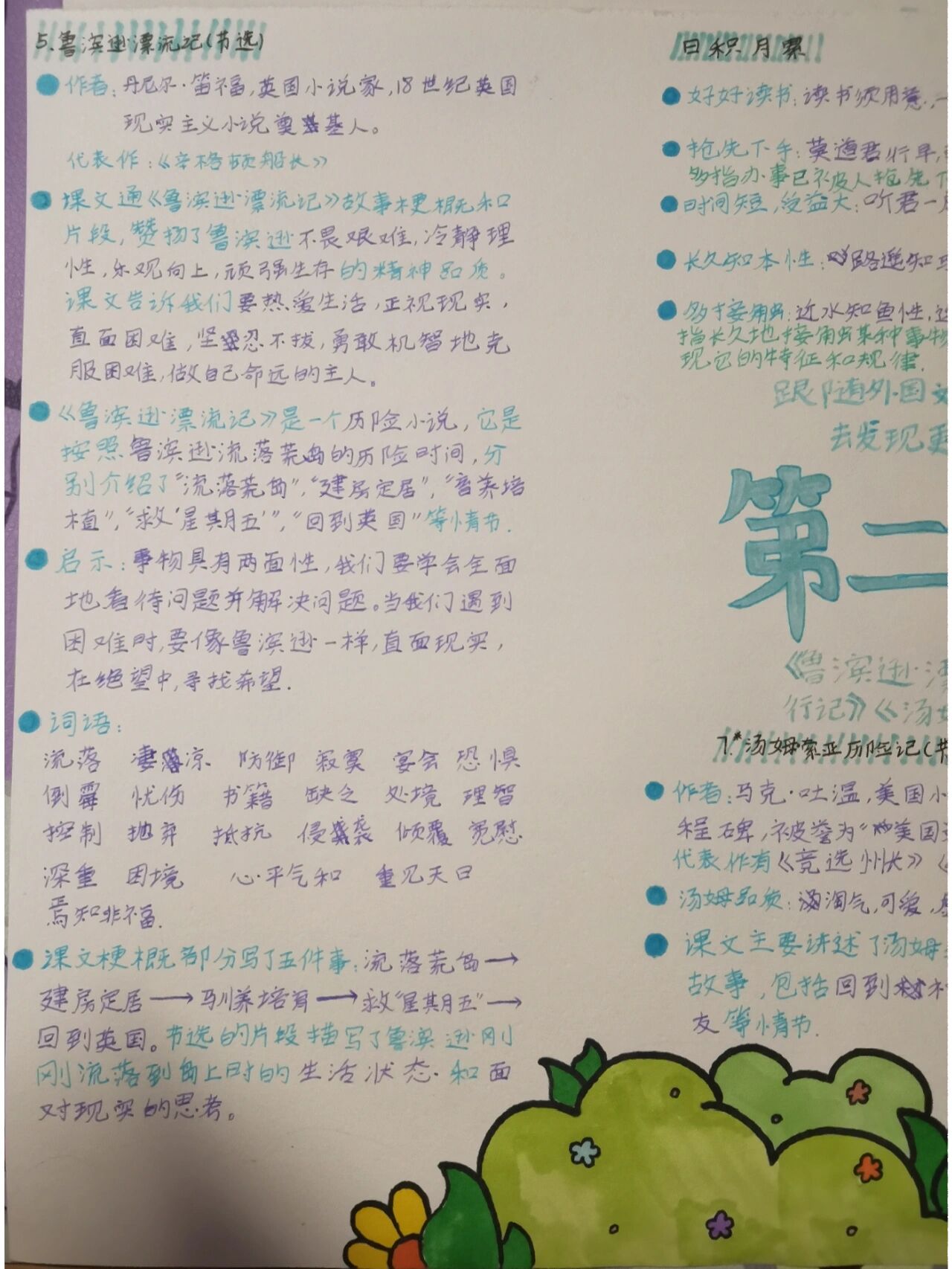 语文六年级下册第二单元思维导图