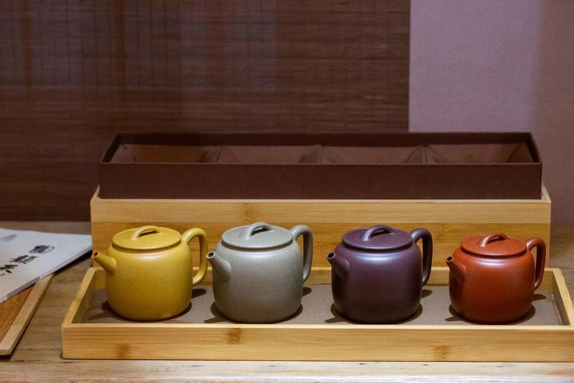 范君华紫砂壶 范君华老师作品.范泽锋大师设计.一套4