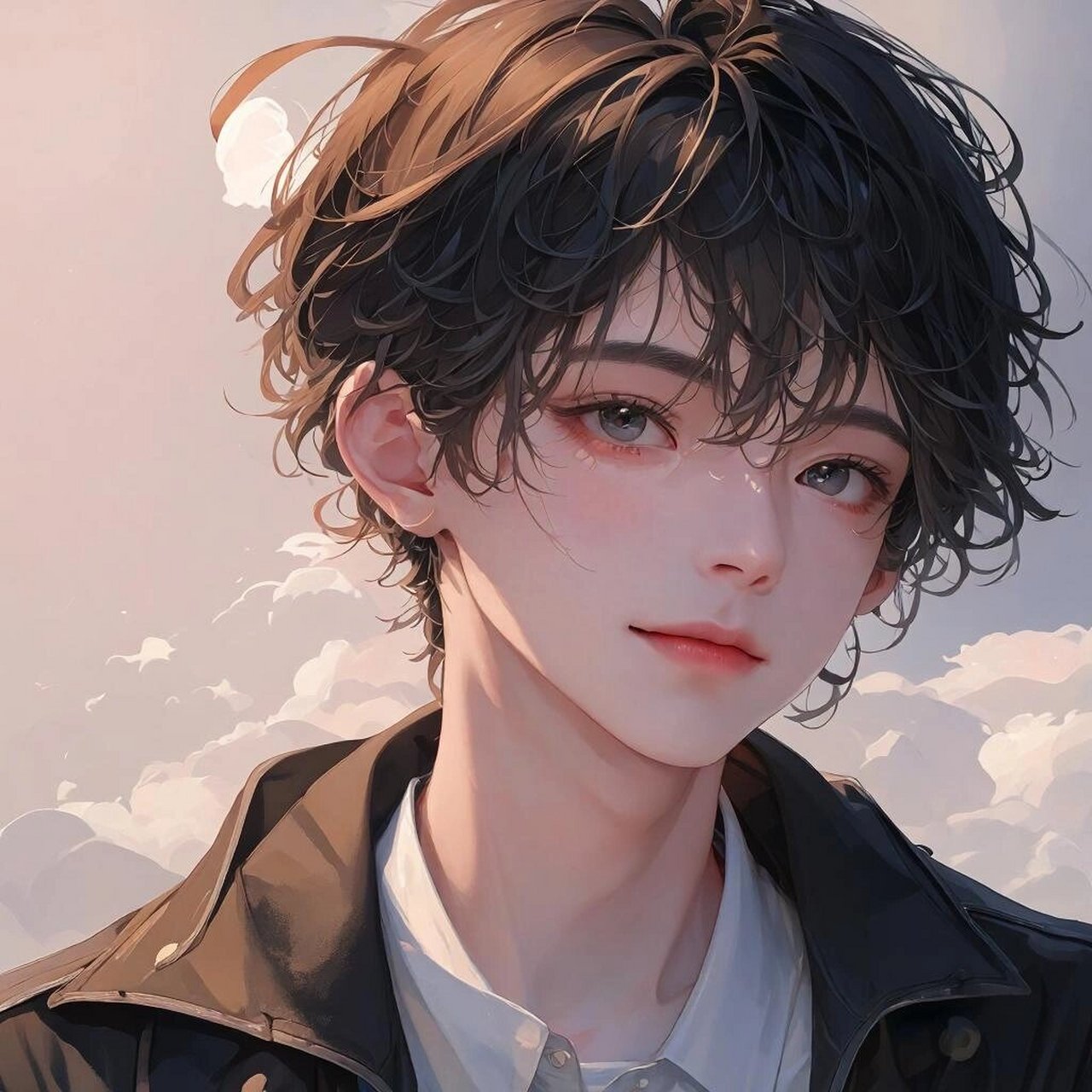 高清好看的男生动漫头像|第一期 卷发男生~针不搓~ 喜欢的朋友点个