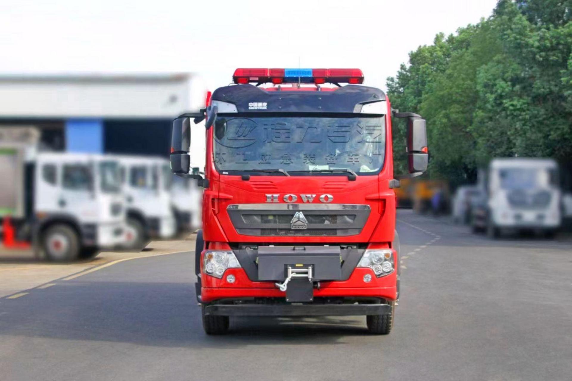重汽豪沃抢险救援消防车 底盘型号:zz5207txfv471gf5,发动机型号:mc07