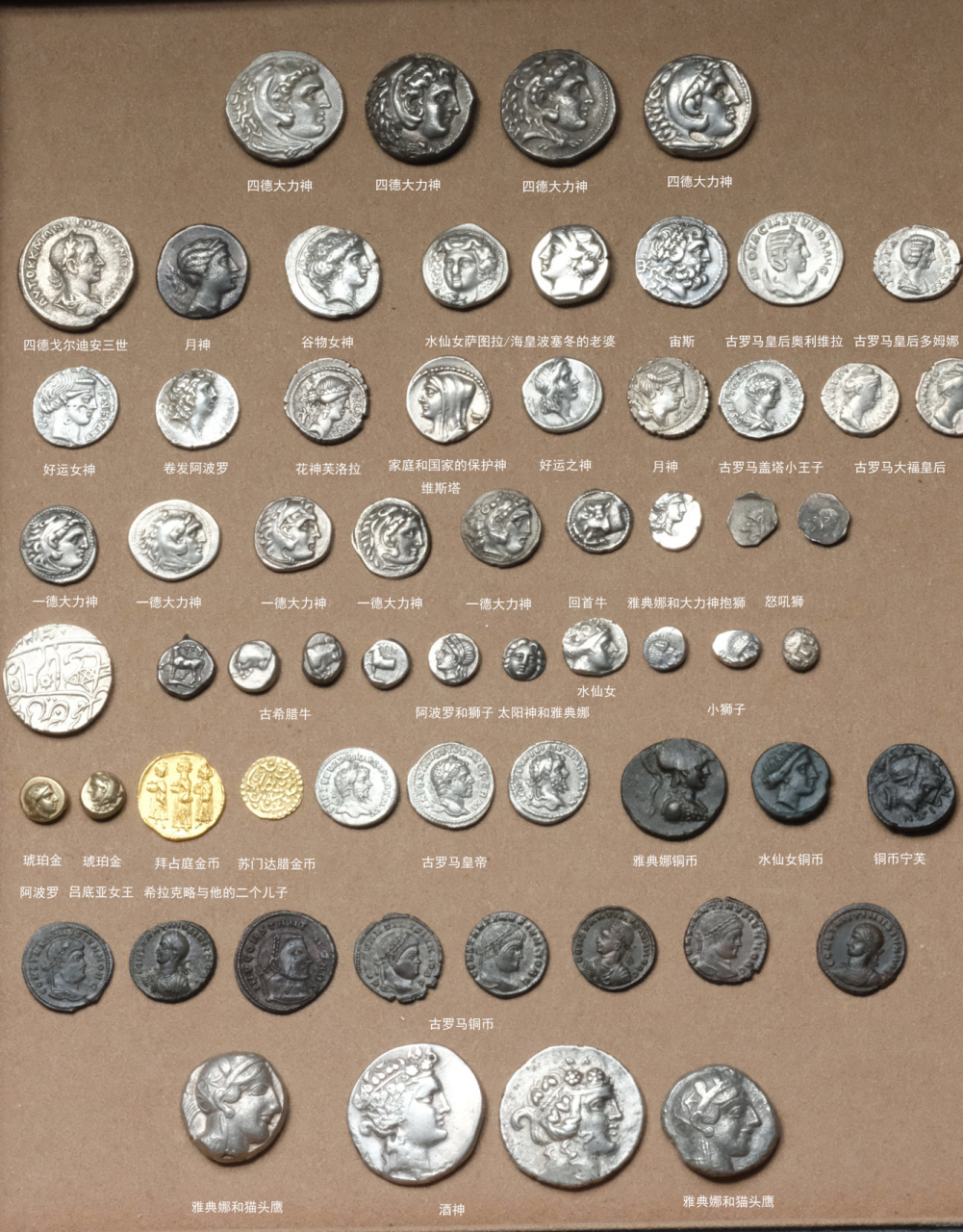 吐血整理了一份古希腊古罗马币资料与大小 好多朋友多在问不清楚古币