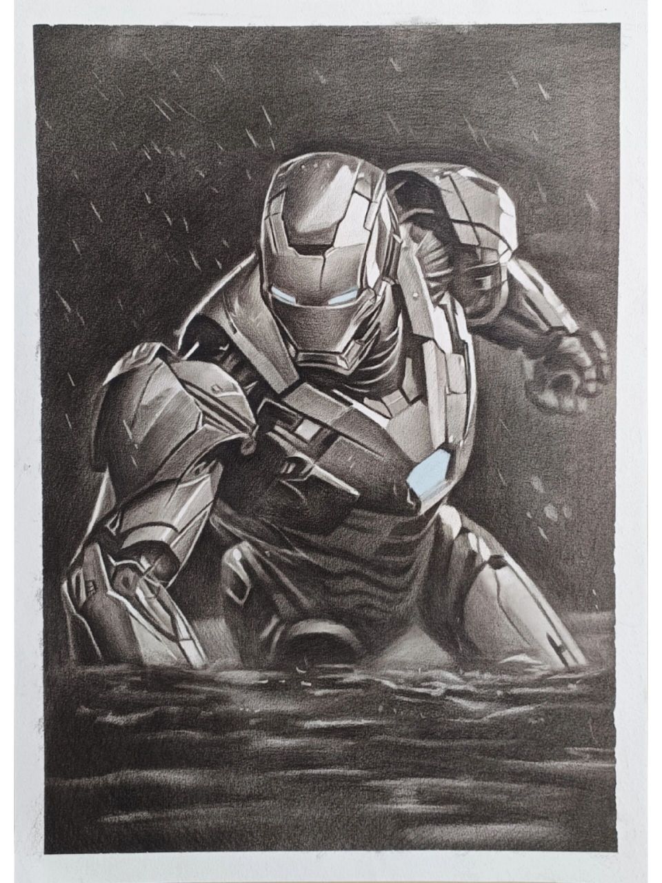 钢铁侠素描77步骤分享 富人靠科技,穷人靠变异,漫威系列喜欢哪个