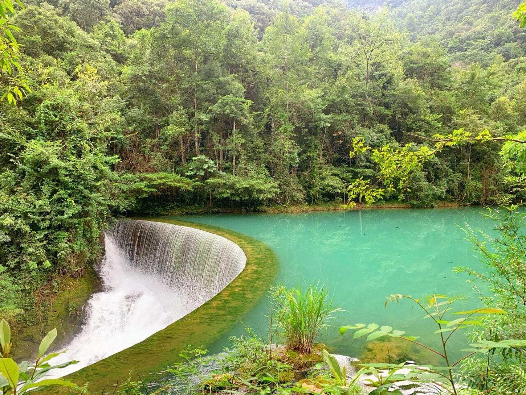 贵州小七孔景区手绘地图|游玩更方便 97西门进东门出游览顺序: 第1