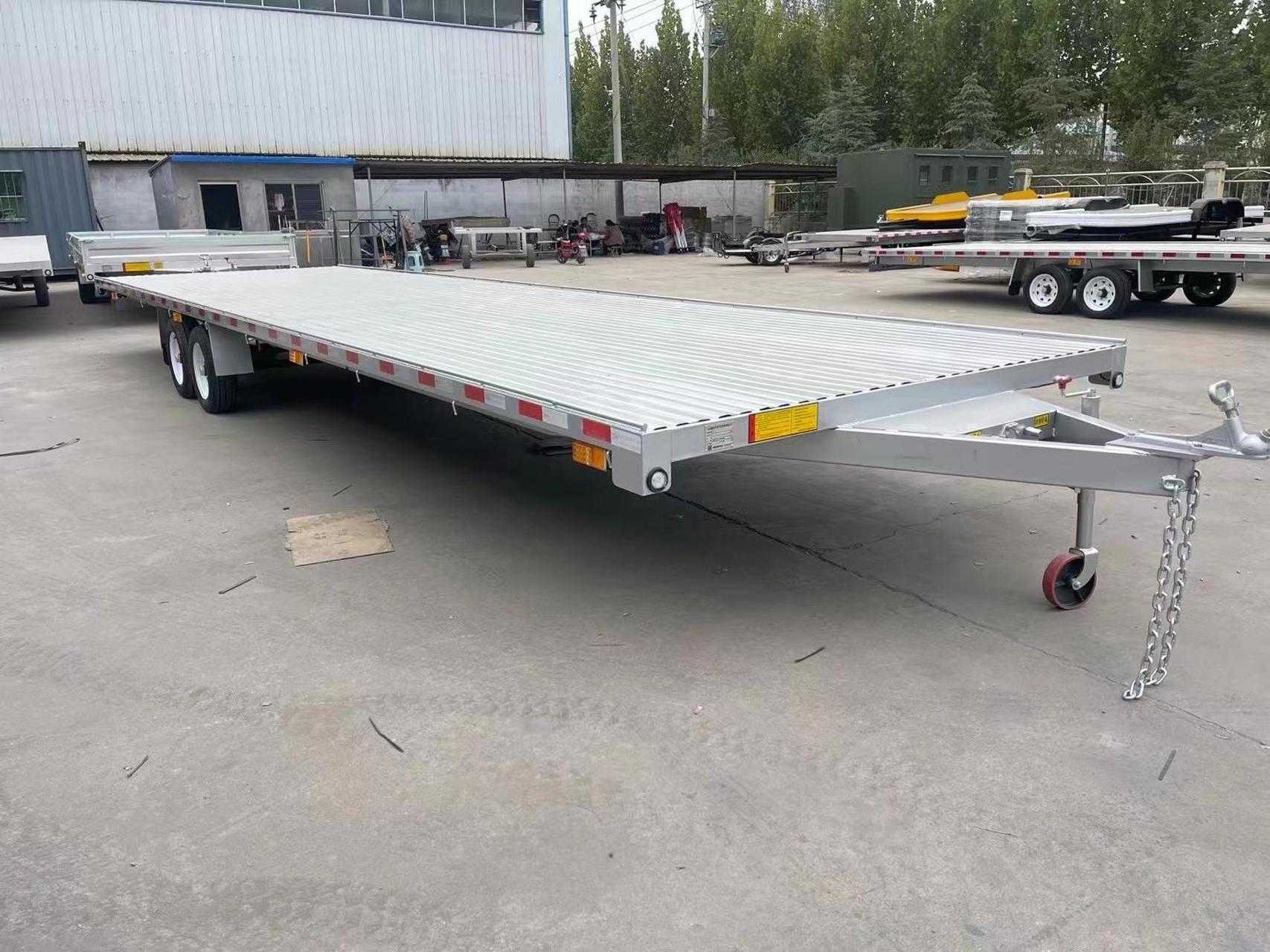 4米2可以牵引的中置轴挂车合规合法上路,轻抛货利器