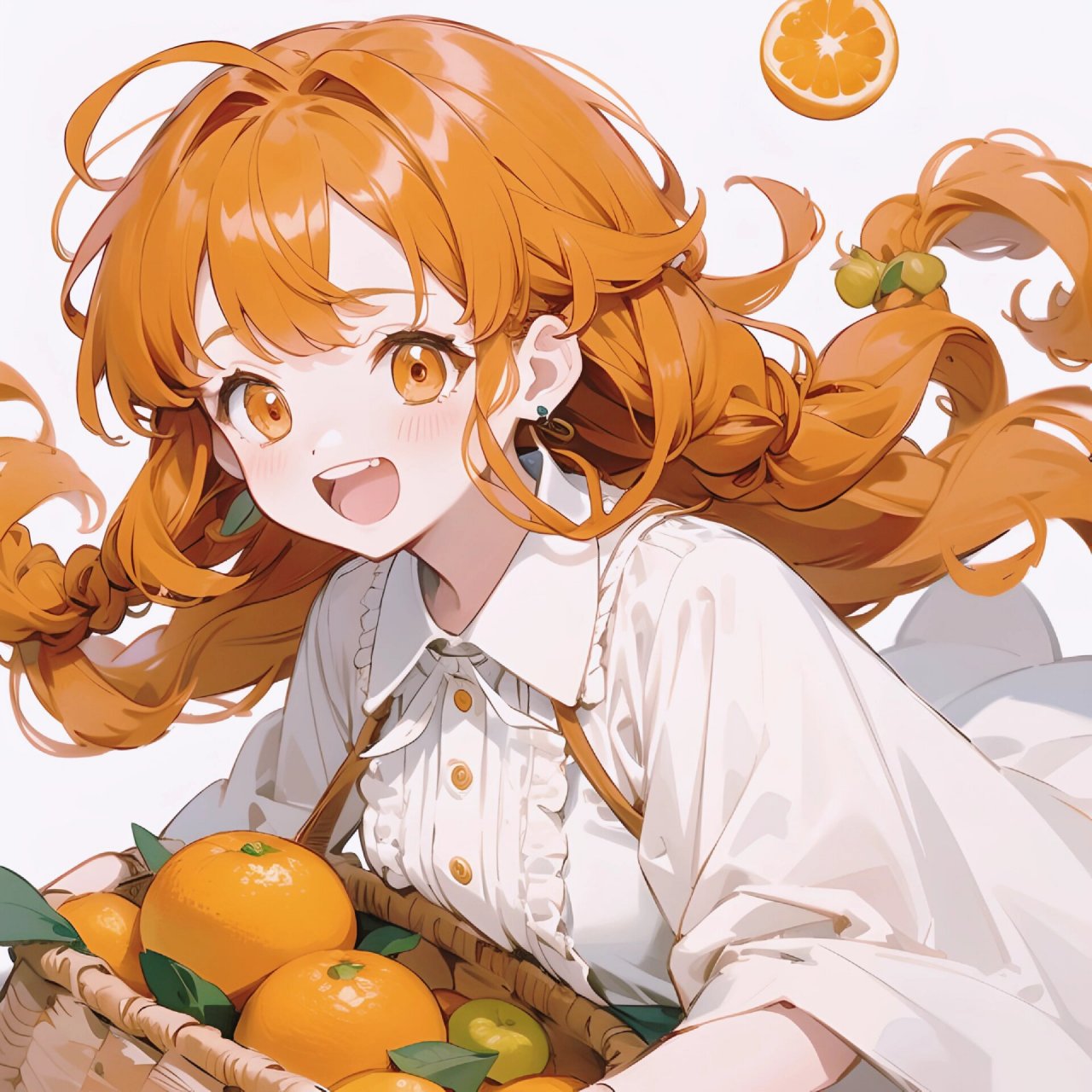 治愈系头像/橙子92女孩/可爱女生头像99