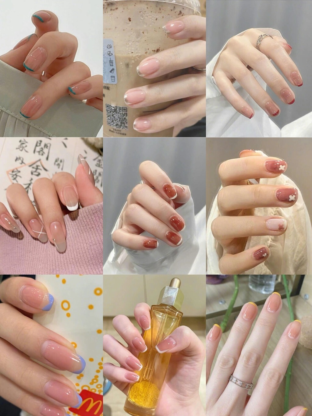 低调干净的裸色美甲合集!