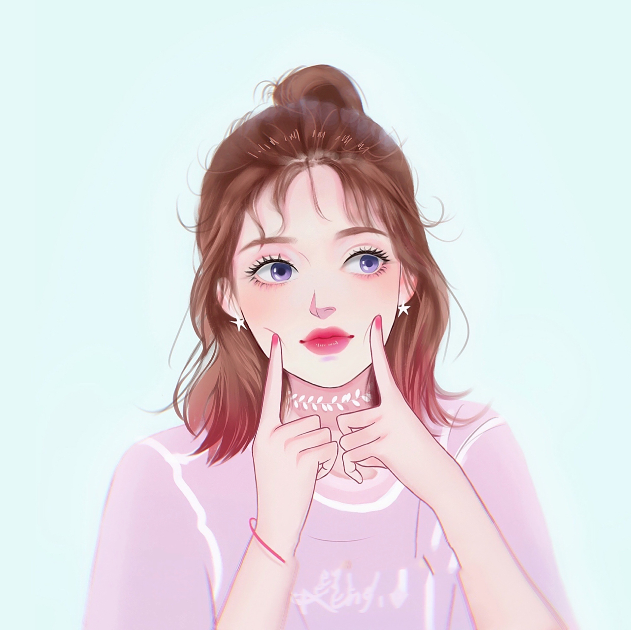 气质女生头像 对待自己温柔一点,你只不过是宇宙的孩子,和植物,星辰没