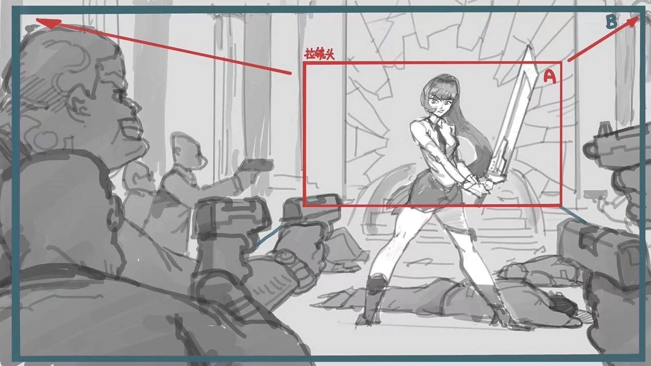 【分镜作业05】推镜头的画法036991 推镜头应该是大部分人最