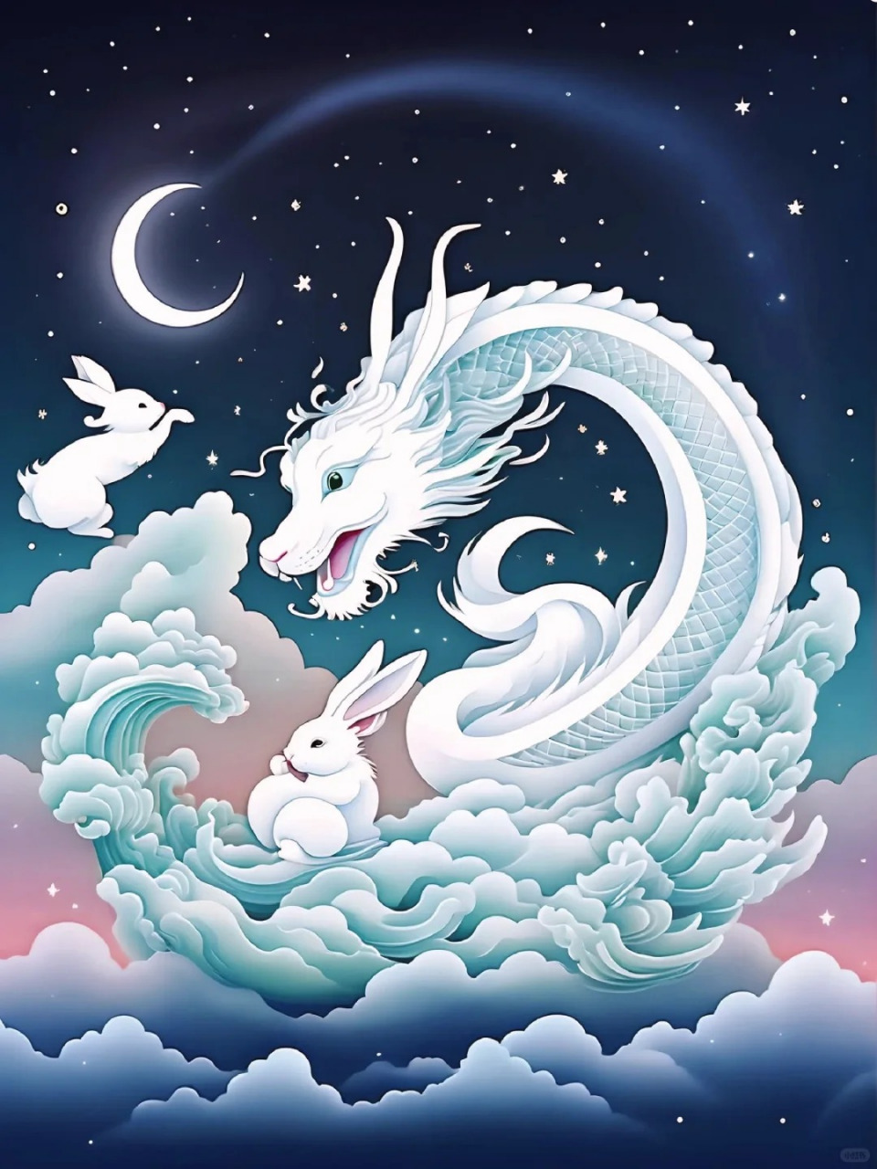 龙年属兔最合适的微信头像 传说龙兔孪生,好运延续,冰清玉洁驱除霉运