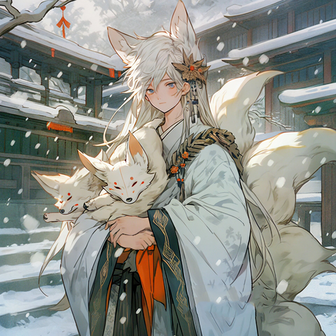 九尾狐殿下,真好看!|古风男生头像