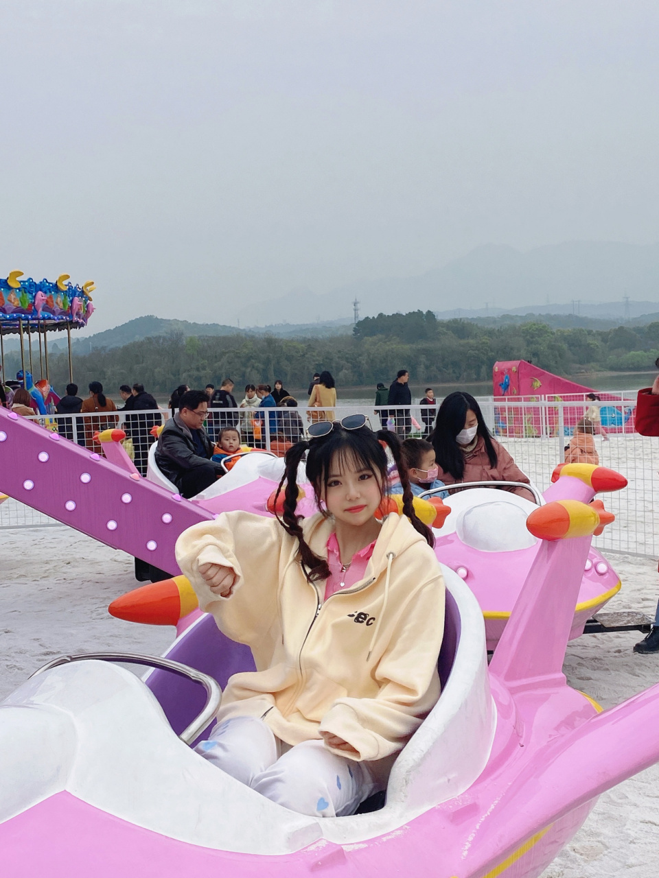 打卡了八里湖的粉色沙滩(庐山四季花城) 入园就是满满的童趣啊97