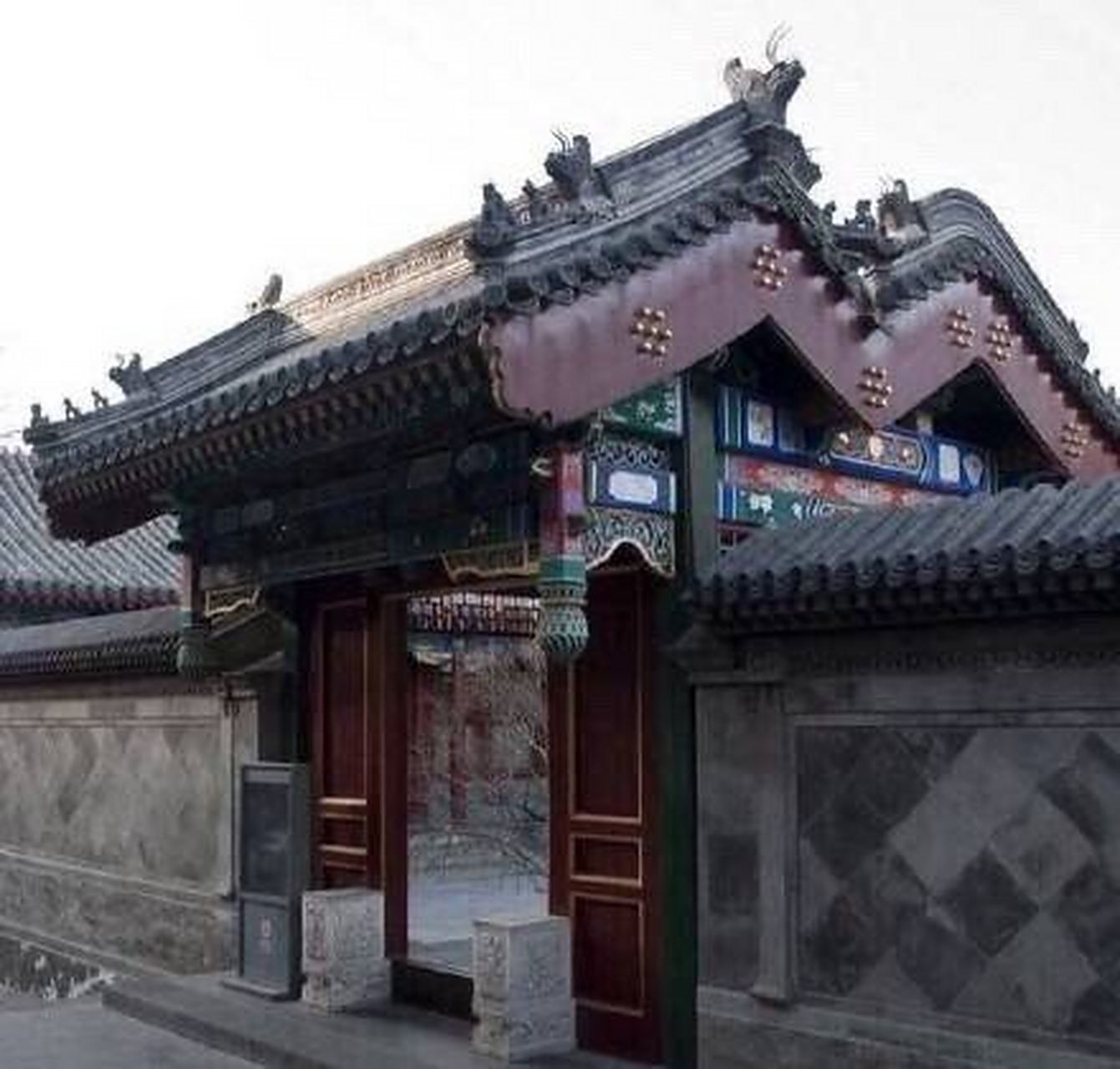 中国古建筑特色之垂花门.