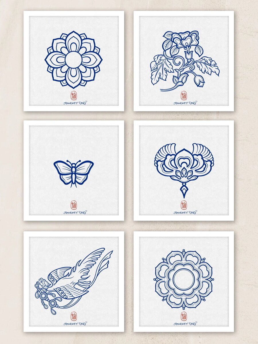 洛阳博物馆馆藏铜镜局部纹样组图