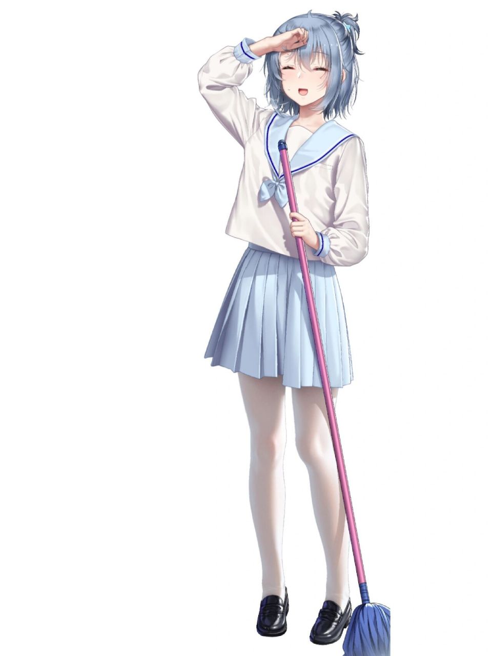 二次元|白丝jk少女 画师:haneru 笔记不含任何不良暗示,仅为插画推荐