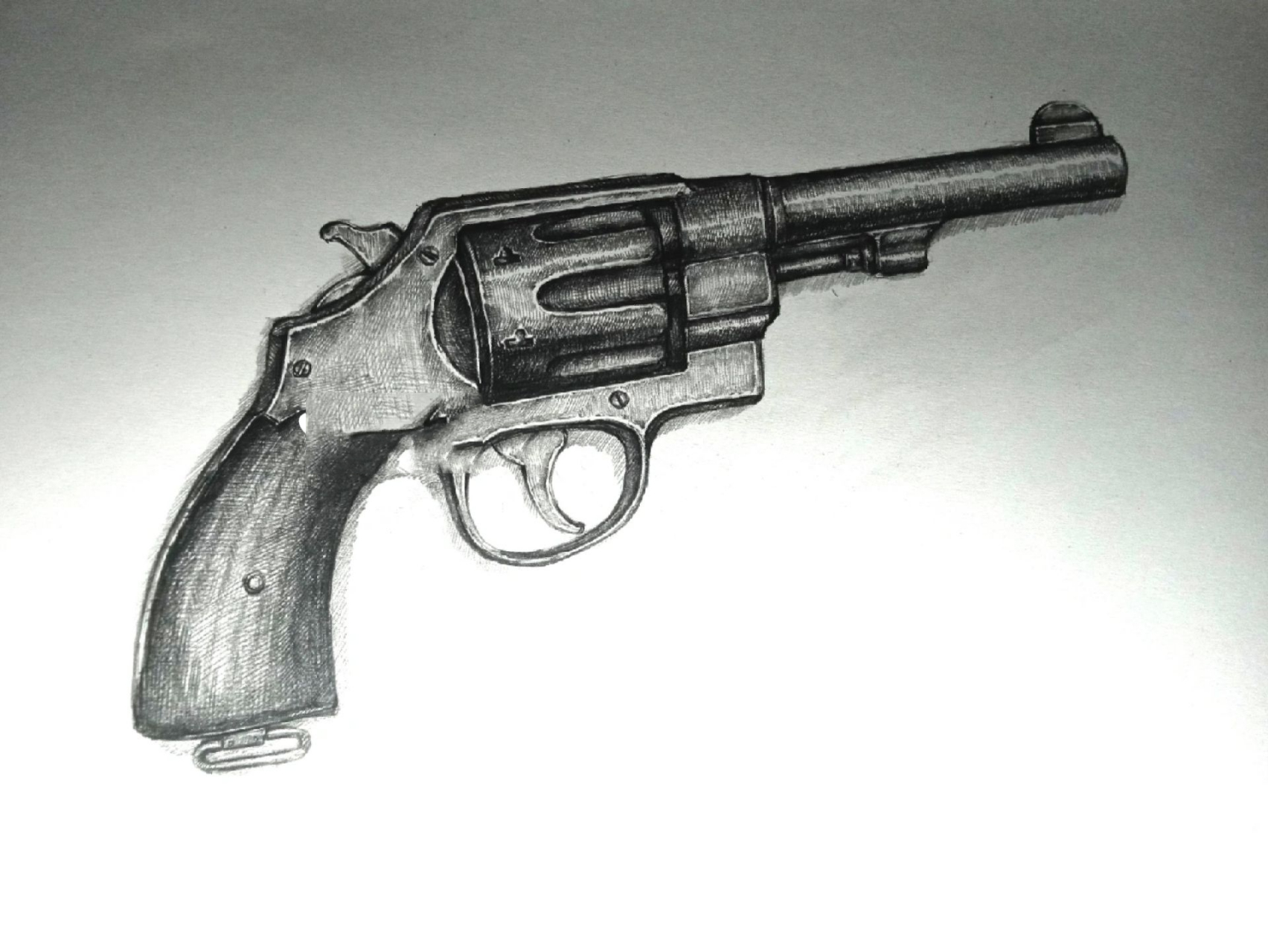 m1917左轮手枪/(多图手绘)