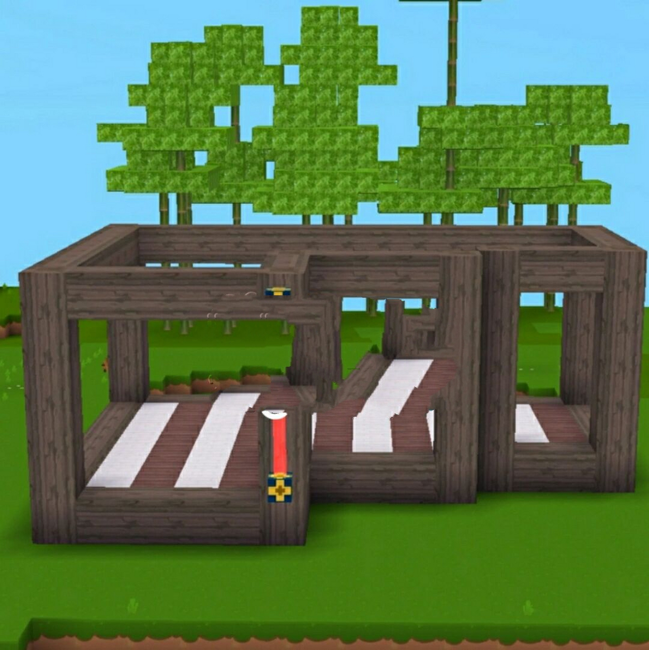 迷你世界桃林小屋め建筑教程