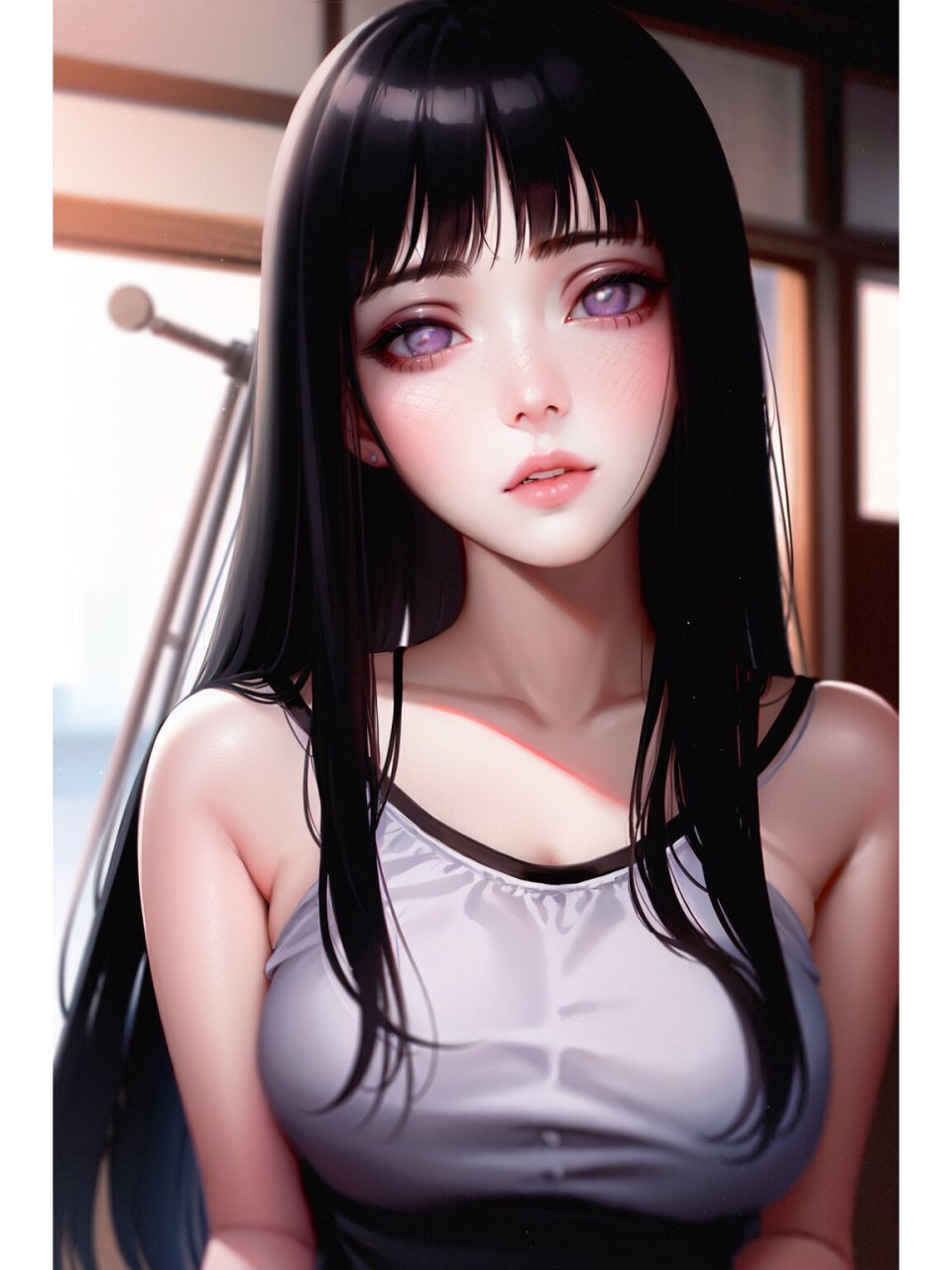 ai绘画 火影忍者雏田 关键词:hinata, hyuuga hinata, 1girl, fantasy