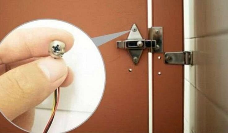 女生上卫生间要小心了,针孔摄像头都能伪装成螺丝,一般人还真注意不到