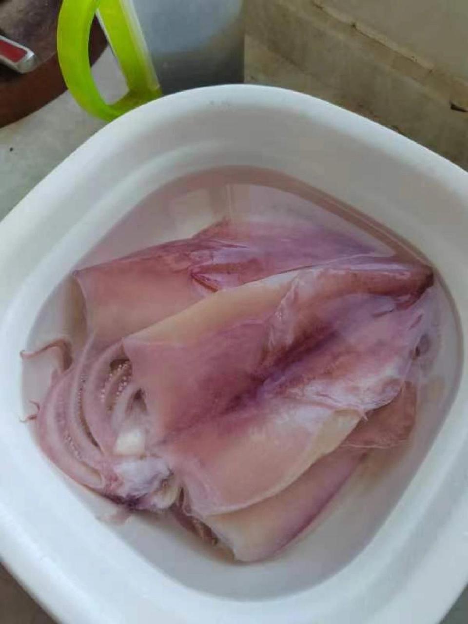 干鱿鱼泡发方法 广东的哥哥传授:先用清水泡一到二天,或者是头一天